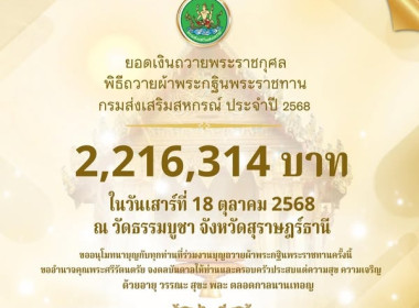 ร่วมพิธีถวายผ้าพระกฐินพระราชทานกรมส่งเสริมสหกรณ์ ประจำปี ... พารามิเตอร์รูปภาพ 15