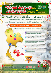 “เปิดศูนย์ ส่งความสุขปีใหม่ มอบความอบอุ่นใจให้เกษตรกร” 🎉🌾 พารามิเตอร์รูปภาพ 1